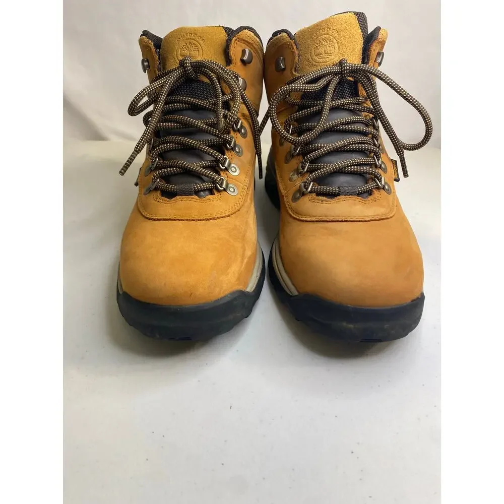 Timberland White Ledge Work Boots Men’s Waterproof‎ Mid Hiker Wheat Nubuck 10